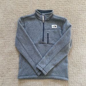 Boys The North Face sweater gray size M 10/12